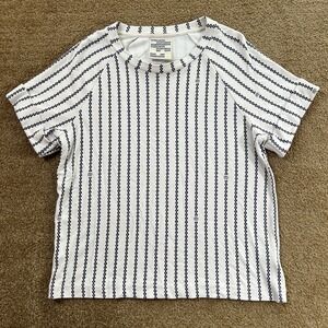 Baum Und Pferdgarten White Short Sleeve Top‎ T-Shirt Print Blue Size M